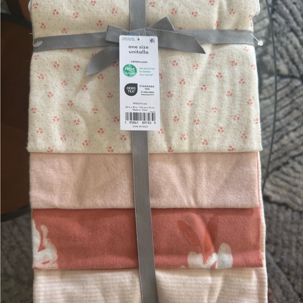 Carter's Multi-Color Baby Receiving Blanket Set New with Tag
